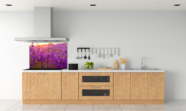Dekorační panel sklo Pole levandule