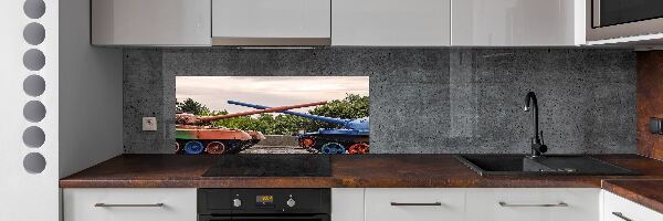 Dekorační panel sklo Dva tanky