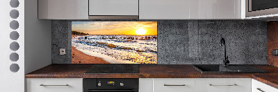 Panel lacobel Západ slunce pláž