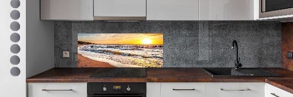 Panel lacobel Západ slunce pláž