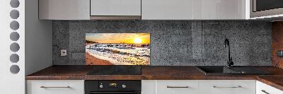 Panel lacobel Západ slunce pláž