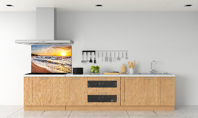 Panel lacobel Západ slunce pláž