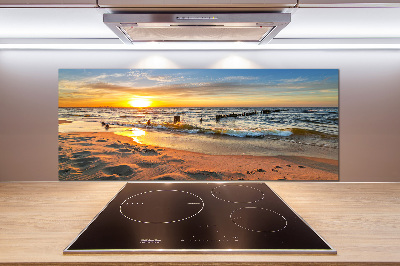 Panel lacobel Západ slunce pláž