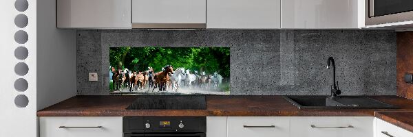 Panel do kuchyně Koně ve cvalu