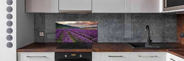 Dekorační panel sklo Pole levandule