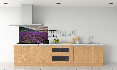 Dekorační panel sklo Pole levandule