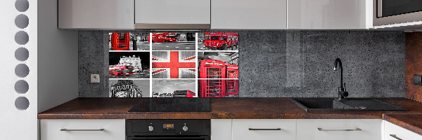Dekorační panel sklo Koláž Londýn