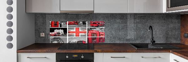 Dekorační panel sklo Koláž Londýn
