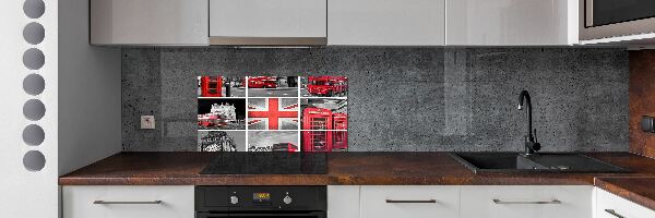 Dekorační panel sklo Koláž Londýn