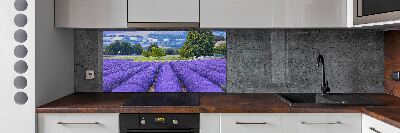 Dekorační panel sklo Pole levandule