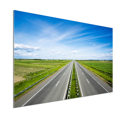 Dekorační panel sklo Dálnice