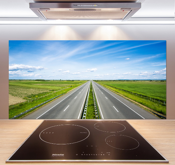 Dekorační panel sklo Dálnice