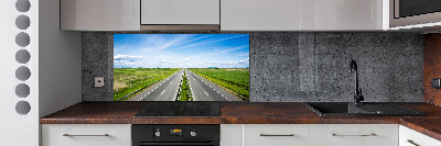 Dekorační panel sklo Dálnice