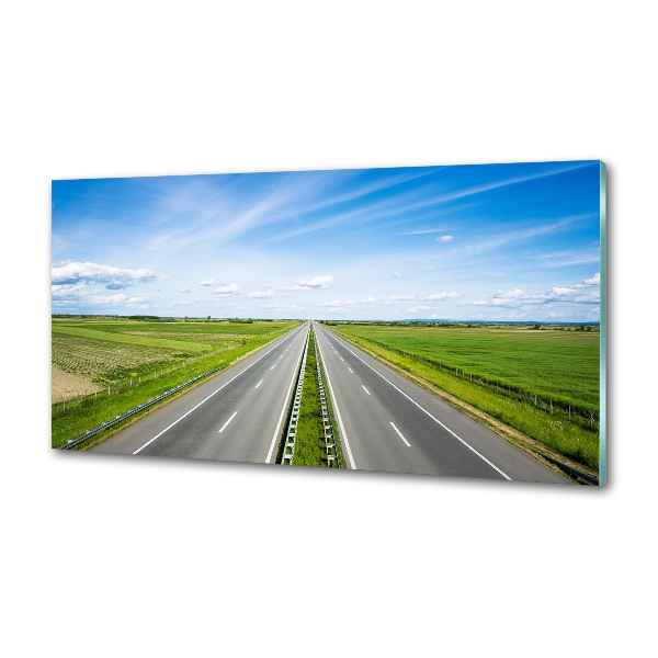 Dekorační panel sklo Dálnice
