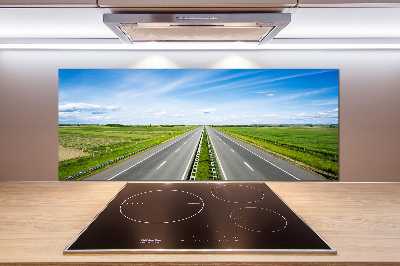 Dekorační panel sklo Dálnice