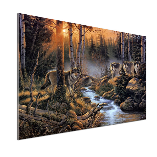 Panel do kuchyně Smečka vlků