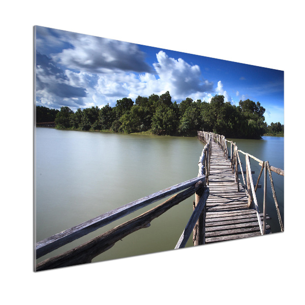 Panel do kuchyně Dřevěný most