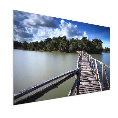Panel do kuchyně Dřevěný most
