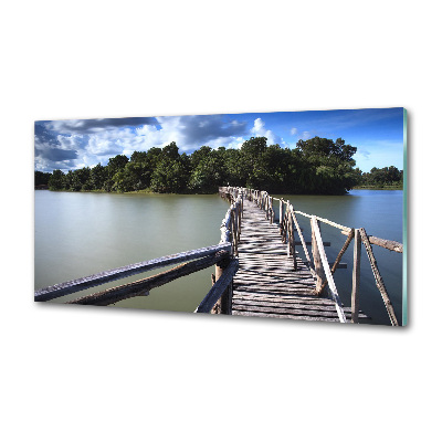 Panel do kuchyně Dřevěný most