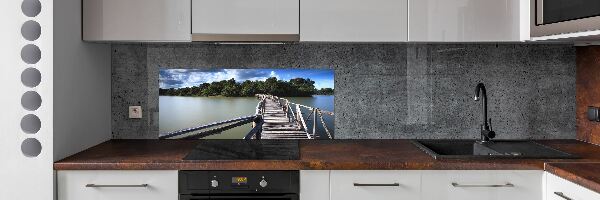Panel do kuchyně Dřevěný most