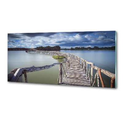 Panel do kuchyně Dřevěný most