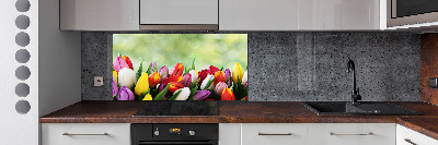 Panel do kuchyně Barevné tulipány