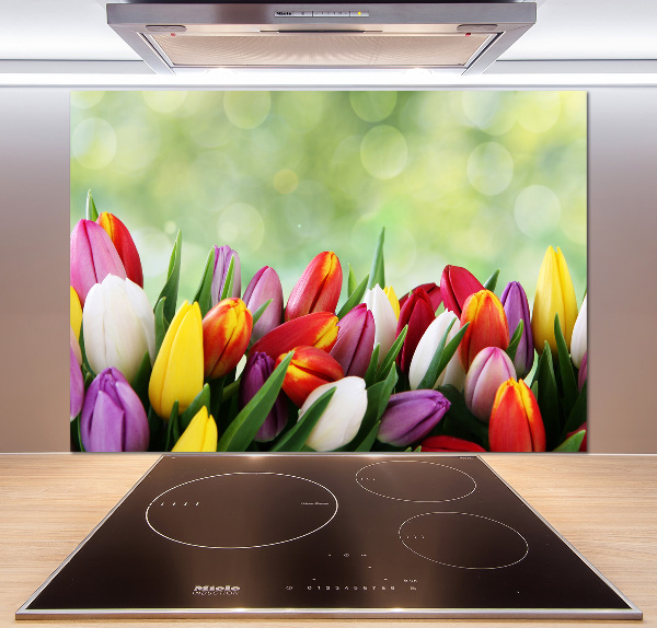 Panel do kuchyně Barevné tulipány