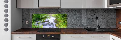 Dekorační panel sklo Horská řeka