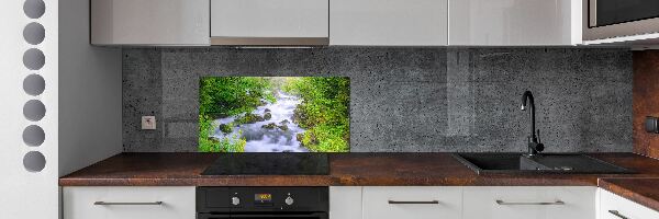 Dekorační panel sklo Horská řeka