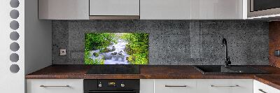 Dekorační panel sklo Horská řeka