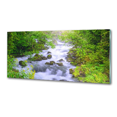Dekorační panel sklo Horská řeka