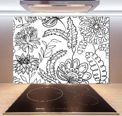 Panel do kuchyně Květinový vzor