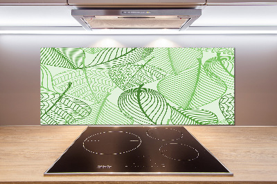 Dekorační panel sklo Listí vzor
