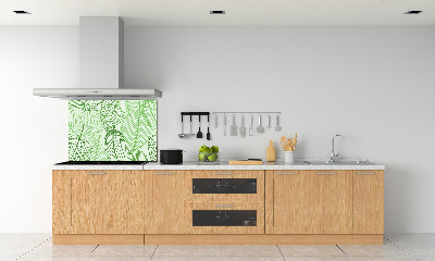 Dekorační panel sklo Listí vzor