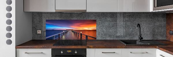 Panel do kuchyně Dřevěný most