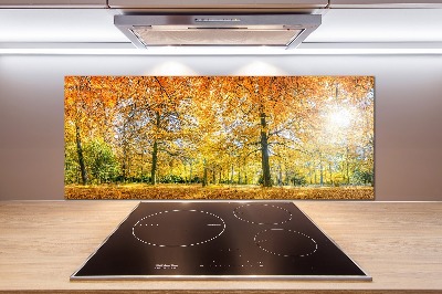 Dekorační panel sklo Podzimní les