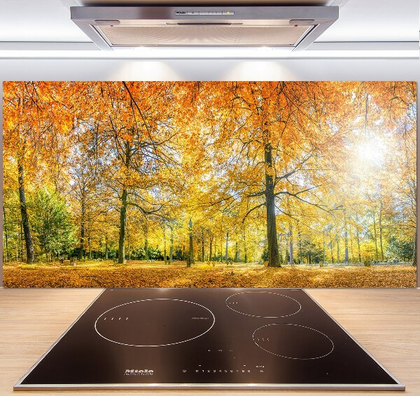 Dekorační panel sklo Podzimní les