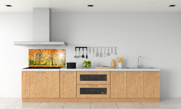 Dekorační panel sklo Podzimní les