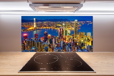 Panel do kuchyně Noční Hongkong