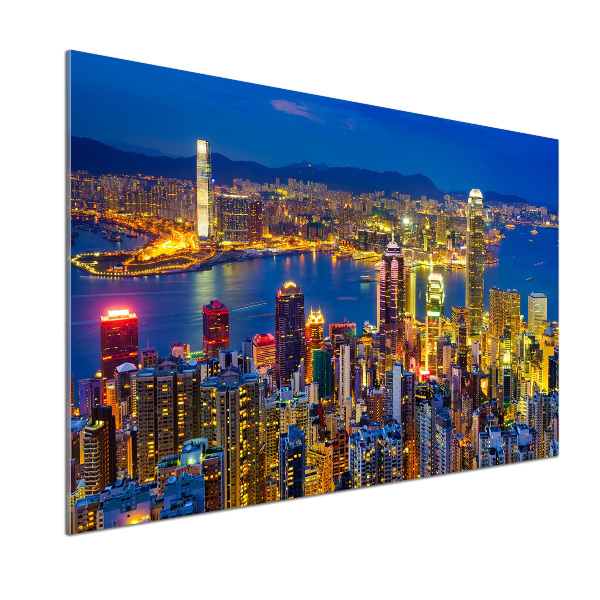 Panel do kuchyně Noční Hongkong