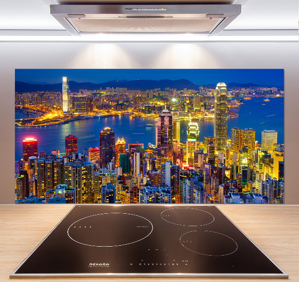 Panel do kuchyně Noční Hongkong