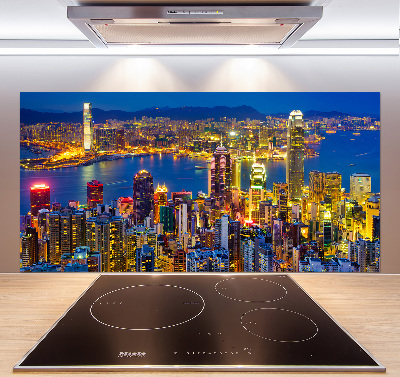 Panel do kuchyně Noční Hongkong