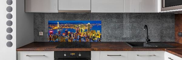 Panel do kuchyně Noční Hongkong