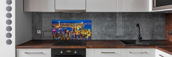 Panel do kuchyně Noční Hongkong