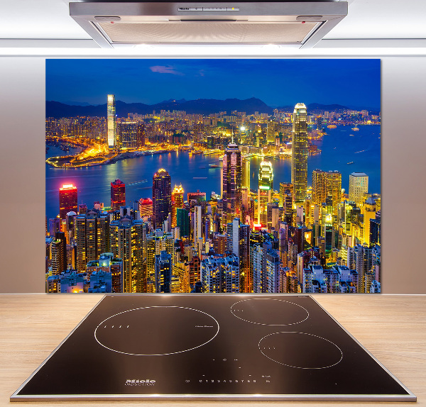 Panel do kuchyně Noční Hongkong