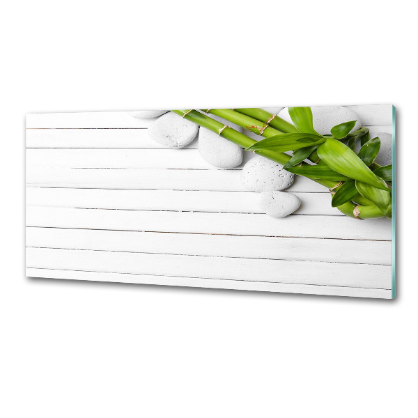 Skleněný panel do kuchyně Bambus