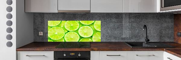 Skleněný panel do kuchyně Limetky