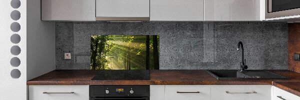 Dekorační panel sklo Les slunce
