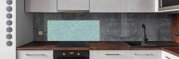 Dekorační panel sklo Listí vzor