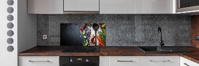 Skleněný panel do kuchynské linky Ingredience